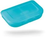 Herlitz Brotdose t&uuml;rkis, mit 2 F&auml;chern &ndash; Kunststoff-Lunchbox f&uuml;r Kinder,