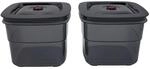BORA Vakuumierboxen Set, 2 x 2 Liter, f&uuml;r Lebensmittel, Vakuumierbeh&auml;lter,...