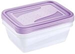 keeeper fredo fresh Frischhaltedosenset, 3-teilig, 3 x 1,25 l, Violett 
