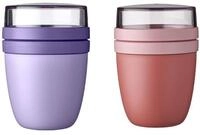 Mepal | Lunchpot Ellipse Mixed Mini | Vivid Lilac + Vivid Mauve | M&uuml;slibecher...