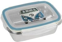 GEDALABELS Brotdose Classic blau 850ml Edelstahl | Bulli | Volkswagen | T1 