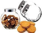BigDean 2x 2L Bonbonglas mit Schraubdeckel Sp&uuml;lmaschinenfest Vorratsglas 