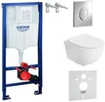 LAVITA Vorwandelement Solido Start + Wand H&auml;nge WC Brava Wei&szlig; Sp&uuml;lrandlos + + WC
