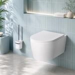 AM.PM Func &ndash; AquaSpin Wand WC sp&uuml;lrandlos | H&auml;nge WC mit Toilettendeckel mit