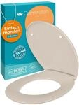 Calmwaters&reg; Premium WC Sitz einfache Montage, Toilettendeckel bis 250 kg, Made...