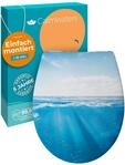 Calmwaters&reg; WC Sitz Motiv Meeresglanz einfache Montage, Toilettendeckel bis...