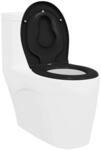 vidaXL Toilettensitz Schwarz 47 x 37 x 4 cm Duroplast, Moderne, langlebige