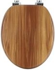 WOLTU Premium WC-Sitz Toilettensitz mit Absenkautomatik, MDF Holzkern, Softclose