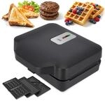 ADE 3-in-1 Sandwichmaker | Sandwichtoaster & Panini-Maker | 800W | Antihaft 
