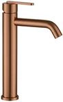 Rea - Waschbeckenarmatur Ontario High - Geb&uuml;rstetes Kupfer - Messing -...