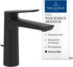 Villeroy & Boch Oasis Waschtischarmatur, mit Zugstange, 114 mm &ndash; Schwarz 