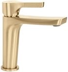 Rea - Premium Waschtischarmatur Maxim Gold geb&uuml;rstet niedrig - 12,5 x 16,8 x...