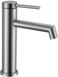 Rea Waschtischarmatur FOSS BRUSH NICKEL LOW Wasserhahn Bad Badarmatur aus...