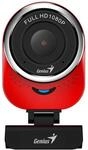 GENIUS QCAM6000 Webcam 1080P Full HD mit Micro-USB, Rot
