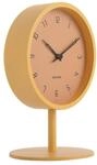 Karlsson Tischuhr Stark - Gelb - &Oslash;15cm | Rund - Eisen - Standuhr - Tisch Uhr