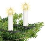 Gartenpirat Baum-Lichterkette 25 m mit 50 warmwei&szlig;en LED-Kerzen | Mit 6/18 Std.