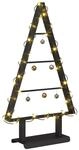 vidaXL Metall Weihnachtsbaum Schwarz 60 cm Stahl