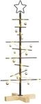 vidaXL Metall Weihnachtsbaum Schwarz 89 cm Pulverbeschichteter Stahl