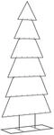 vidaXL Metall-Weihnachtsbaum f&uuml;r Dekorationen Schwarz 180 cm