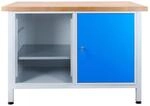 ADB Werkbank 1200x600x840mm Werktisch Packtisch mit 1 T&uuml;re und 2 Fachb&ouml;den