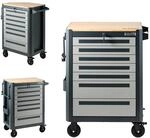 TRUTZHOLM Werkstattwagen 99x82 cm Werkzeugwagen leer mit 7 Schubladen,