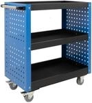TRUTZHOLM Servicewagen 3 F&auml;cher Werkstattwagen bis 300 kg Traglast 70x39x79 cm...