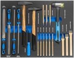TRUTZHOLM Profi Werkstattwagen Einlage blau 20 tlg. | Hammer, Feilen, K&ouml;rner,