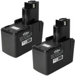 vhbw 2X Akku kompatibel mit Bosch GSR 9.6 Old Version | GSB 9.6VES-2, GSR 9.6V,...