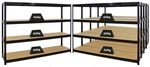 PROREGAL Mega Deal 5er-Sparset Profi-Schwerlastregal Dino HxBxT 180x240x60cm...