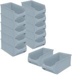 BRB 12x Sichtbox Profi LB3, Au&szlig;enma&szlig;e LxBxH 350x200x150 mm, Innenma&szlig;e LxBxH