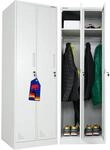 PROREGAL Spind Schrank Elephant Metall 2 Abteile, abschlie&szlig;bar 180x60x50cm