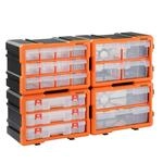 MONZANA&reg; Kleinteilemagazin Sortimentskasten erweiterbar 72 F&auml;cher Sortierbox...