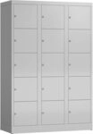 L&uuml;llmann XL Schlie&szlig;fachschrank F&auml;cherschrank 15 F&auml;cher, 1800 x 1200 x 500...
