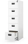 Jan Nowak Aktenschrank Metall 5 Schubladen 162 x 60 x 46 cm B&uuml;roschrank 