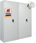 PROREGAL Mega Deal 2x Fl&uuml;gelt&uuml;renschrank ELEPHANT Metall Spind abschlie&szlig;bar 2