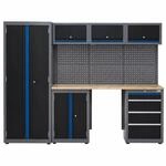 TRUTZHOLM Werkstattwand 13 tlg. aus Stahl 260 x 183 cm modulares