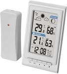 EMOS Mini Funk-Wetterstation mit Au&szlig;ensensor, mi&szlig;t Innen- und Au&szlig;entemperatur,