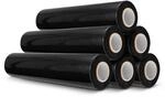 Stretchfolie 23 my 50 cm x 300 m Palettenfolie schwarz 6er Set