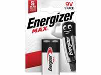 Energizer Batterie Max Alkaline 9V (E-Block/6LR61 1er-Packung)