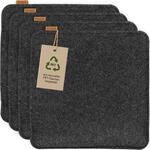 Miqio Design Filz Sitzkissen Eckig mit Antirutschnoppen | 35cm | 4er-Set |...