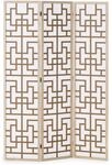 Homestyle4u Paravent 3-teilig Shoji 120x170 cm Indoor Holz | Raumteiler Natur