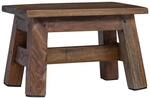 vidaXL Hocker Natur 30 x 20 x 20 cm Mahagoni Holz | Ideal f&uuml;r kleine R&auml;ume,...