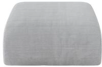 ALTDECOR Pouf Wohnzimmer Sitzhocker MIRA-PUF 91x89x40 Grau | Sitzsack Cord...