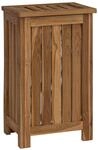 vidaXL W&auml;schekorb Natur Massivholz Teak
