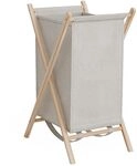 Vicco W&auml;schekorb Beige Bruno 40x64x45 cm - W&auml;schesammler, Praktische...
