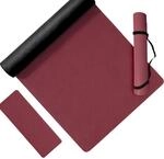 Relaxdays Yogamatte, 5 mm dick, 68 x 183 cm, Farbwahl | mit Tragegurt, rutschfest,