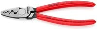 KNIPEX Crimpzange, 97 71 180 | Geeignet f&uuml;r Aderendh&uuml;lsen mit Kunststoff &uuml;berzogen
