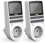 ANSMANN 2X Digitale Zeitschaltuhr Steckdose AES4 - Wochenzeitschaltuhr | Fuer...