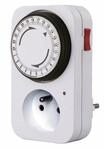 Perel 24-Std.-Zeitschaltuhr, mechanisch, 230 V, 16 A, 3680 W, Typ E (franz&ouml;sisches