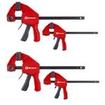 Einhell 4-tlg. Einhandzwingen-Set, 100/150 mm | Schnelll&ouml;segriff 